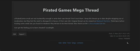 r/piracy games|megathread pirate games.